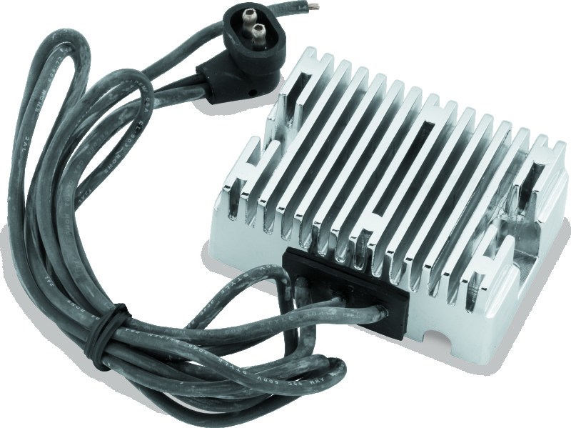 TwinPower 498312 - Twin Power 89-99 Big Twin Except Twin Cam Voltage Regulator Chrome Replaces H-D 74519-88 32 Amp