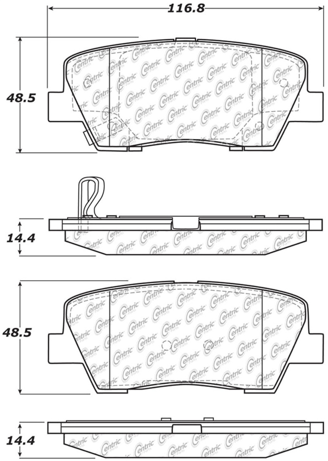 StopTech 319.12840 - Truck and SUV Pad
