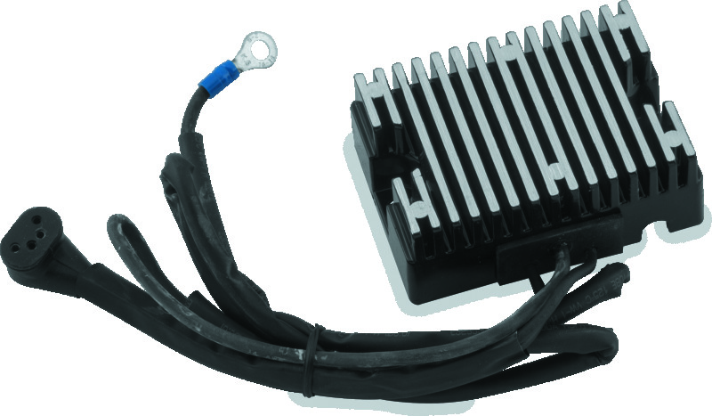 TwinPower 498305 - Twin Power 70-75 Big Twin Voltage Regulator Black Replaces H-D 74510-70A 15 Amp