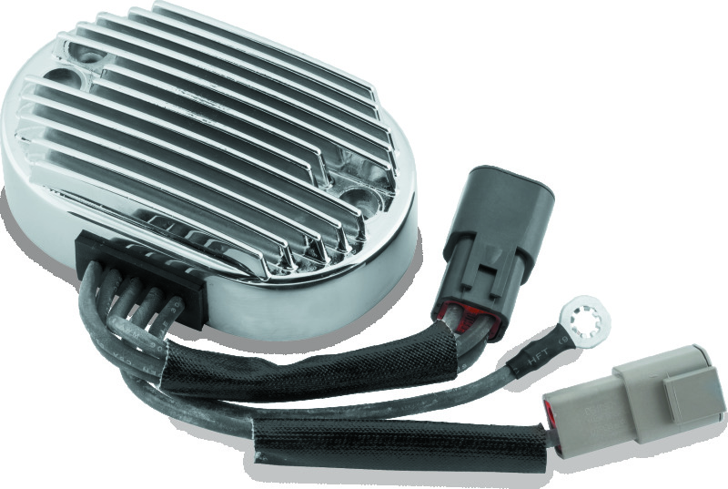 TwinPower 498260 - Twin Power 2007 FXST FLST Voltage Regulator Chrome Replaces H-D 74540-07 40 Amp