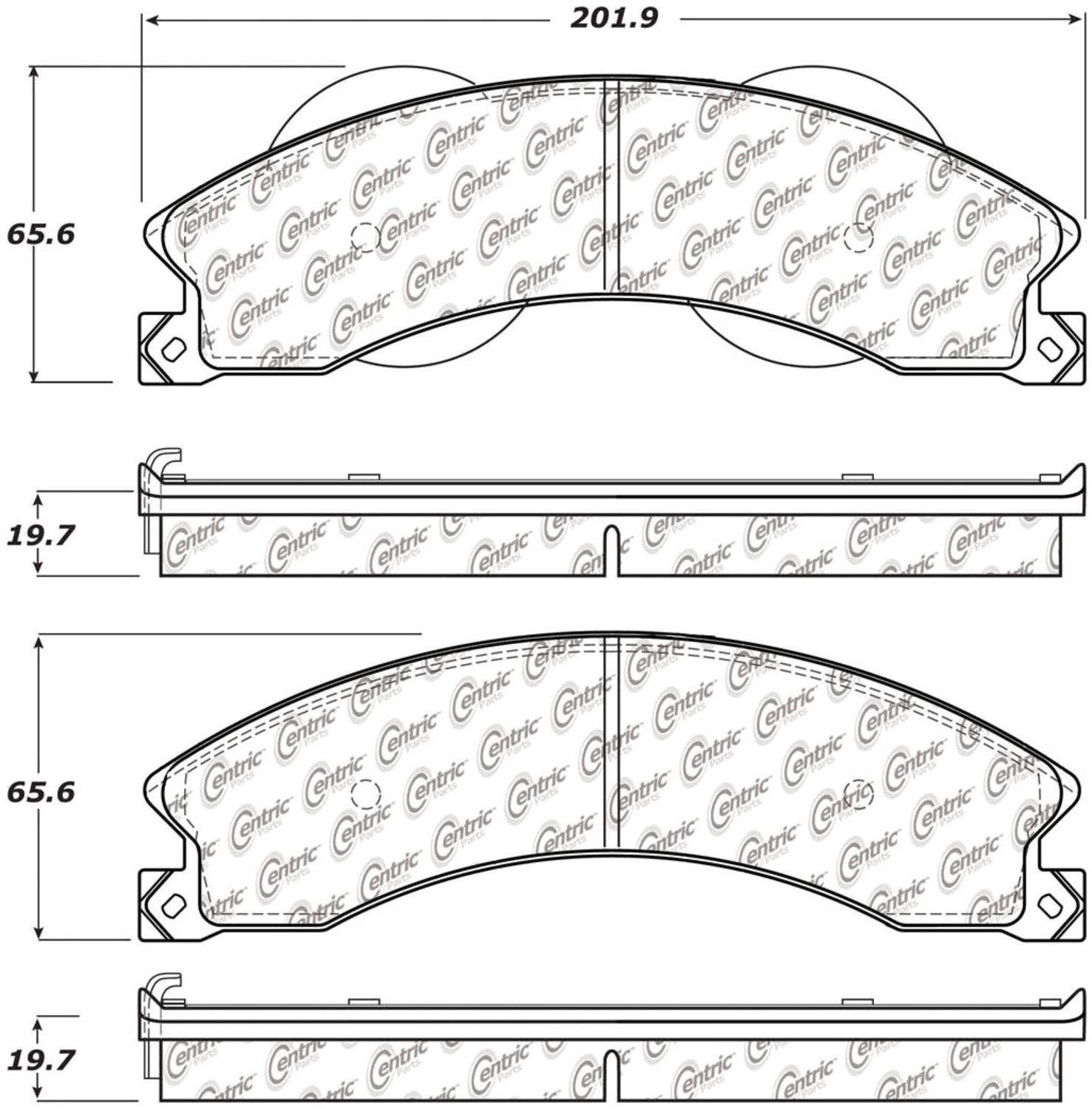 StopTech 319.14110 - Truck and SUV Pad