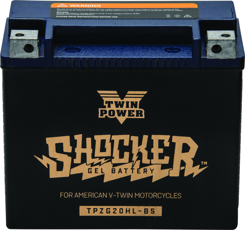 TwinPower 781234 - Twin Power YTX-20HL Shocker Gel Battery Replaces H-D 65989-97A 310 CCA