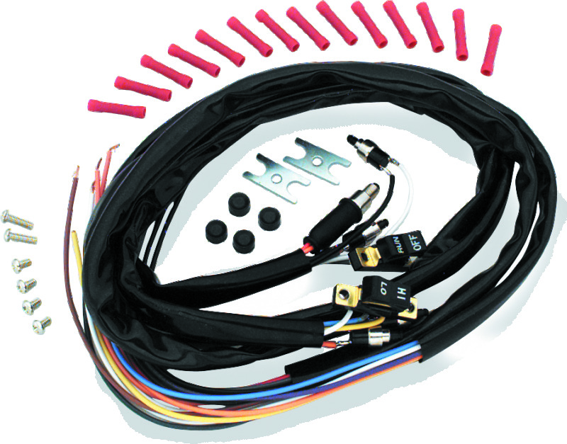 TwinPower 601625 - Twin Power 73-81 Big Twin and XL Black Handlebar Bar Switches With Wires