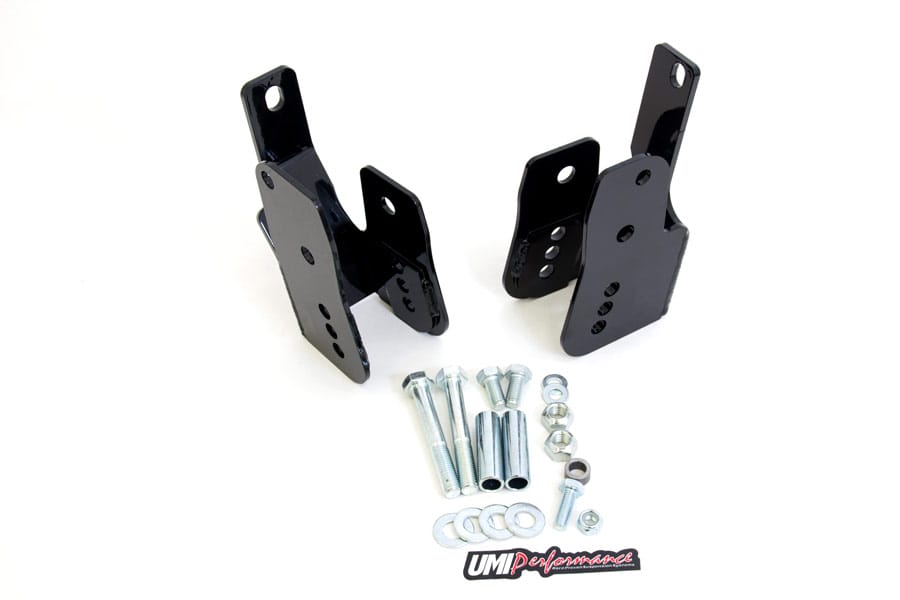 UMI Performance 1060-B - 05-14 Ford Mustang Rear Control Arm Relocation Brackets- Bolt In UMI Performance 1060-B - 05-14 Ford Mustang Rear Control Arm Relocation Brackets- Bolt In