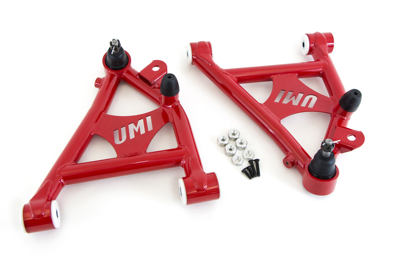 UMI Performance 2052-R - 82-92 GM F-Body Front Lower A-arms Delrin Coilover Specific