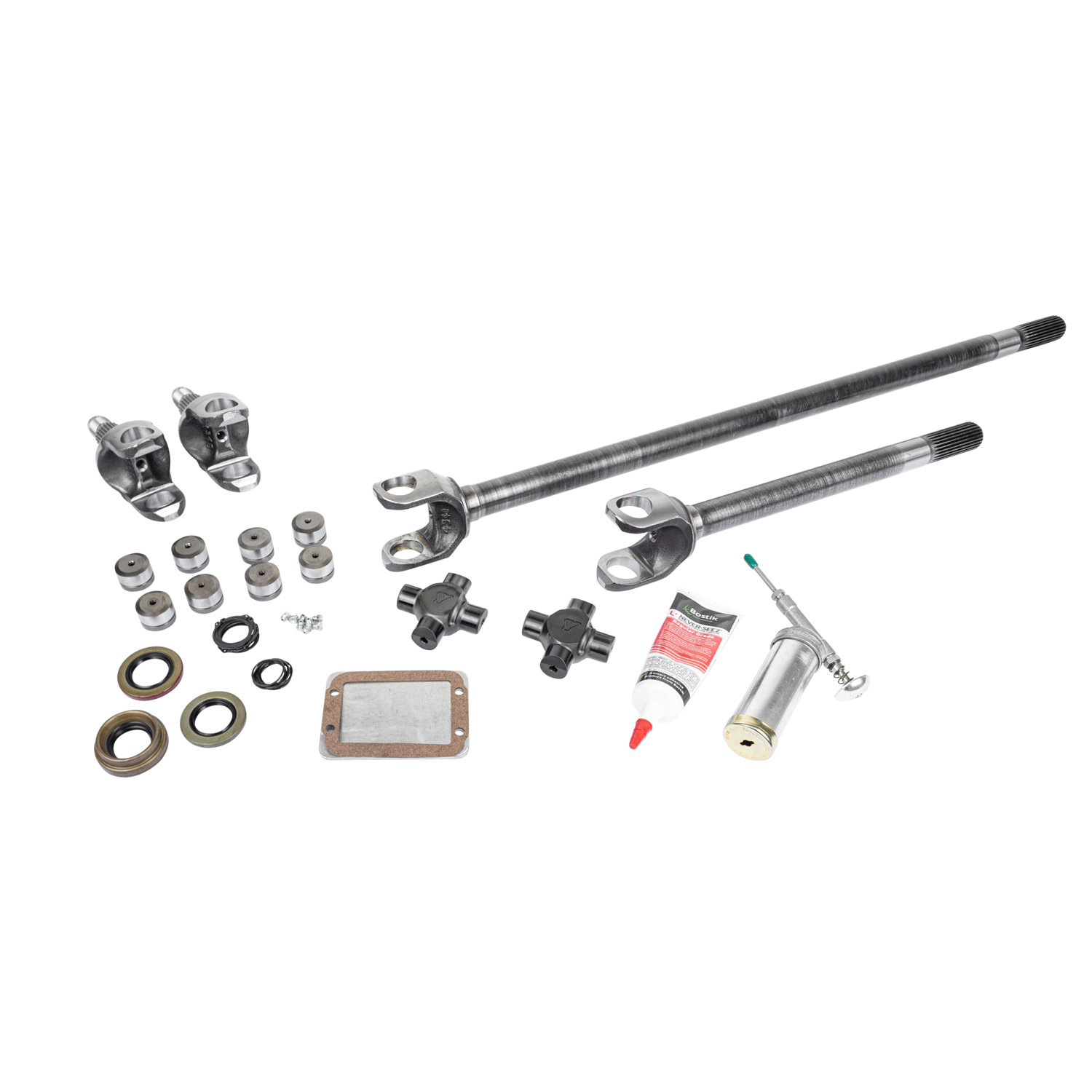 USA Standard Gear ZA W24112 - Chromoly Front Axle Kit, Dana 30, 27 Spline, Super Joints