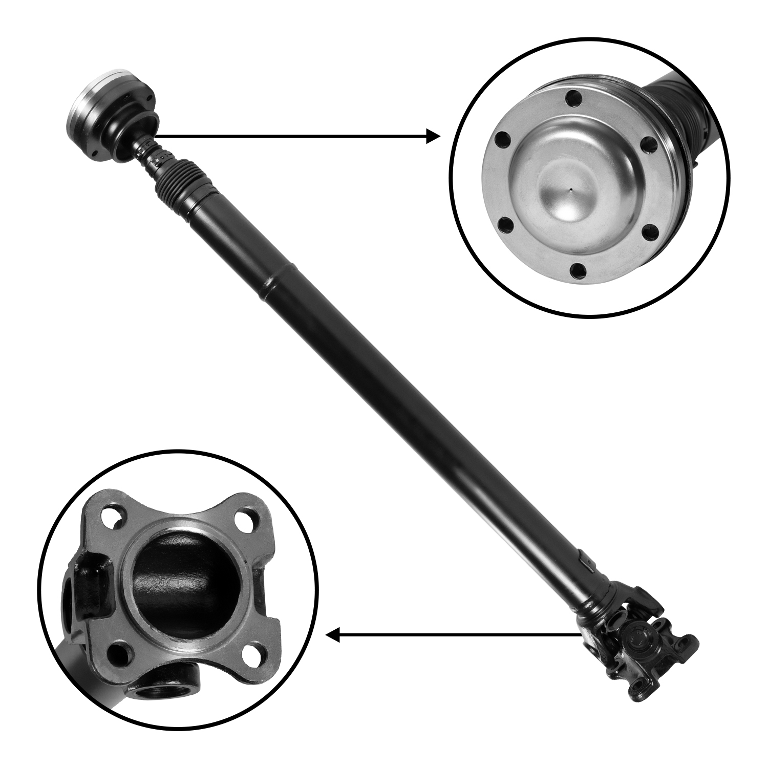 USA Standard Gear ZDS9782 - NEW USA standard Front Driveshaft for Grand Cherokee, 34-1/4" Flange to Flange