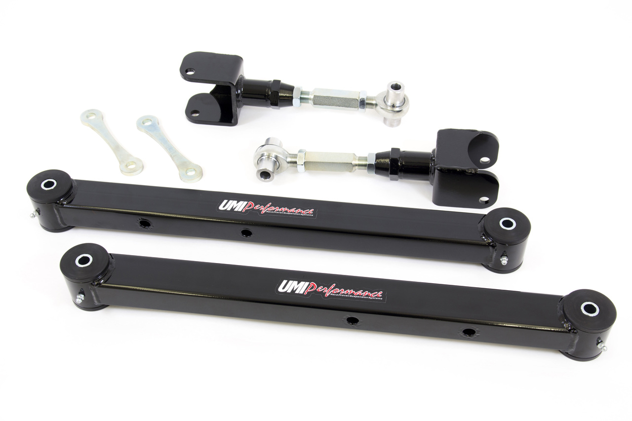 UMI Performance 361517-B - 78-96 GM B-Body Boxed Lower Control Arm & Adjustable Upper Control Arm Kit