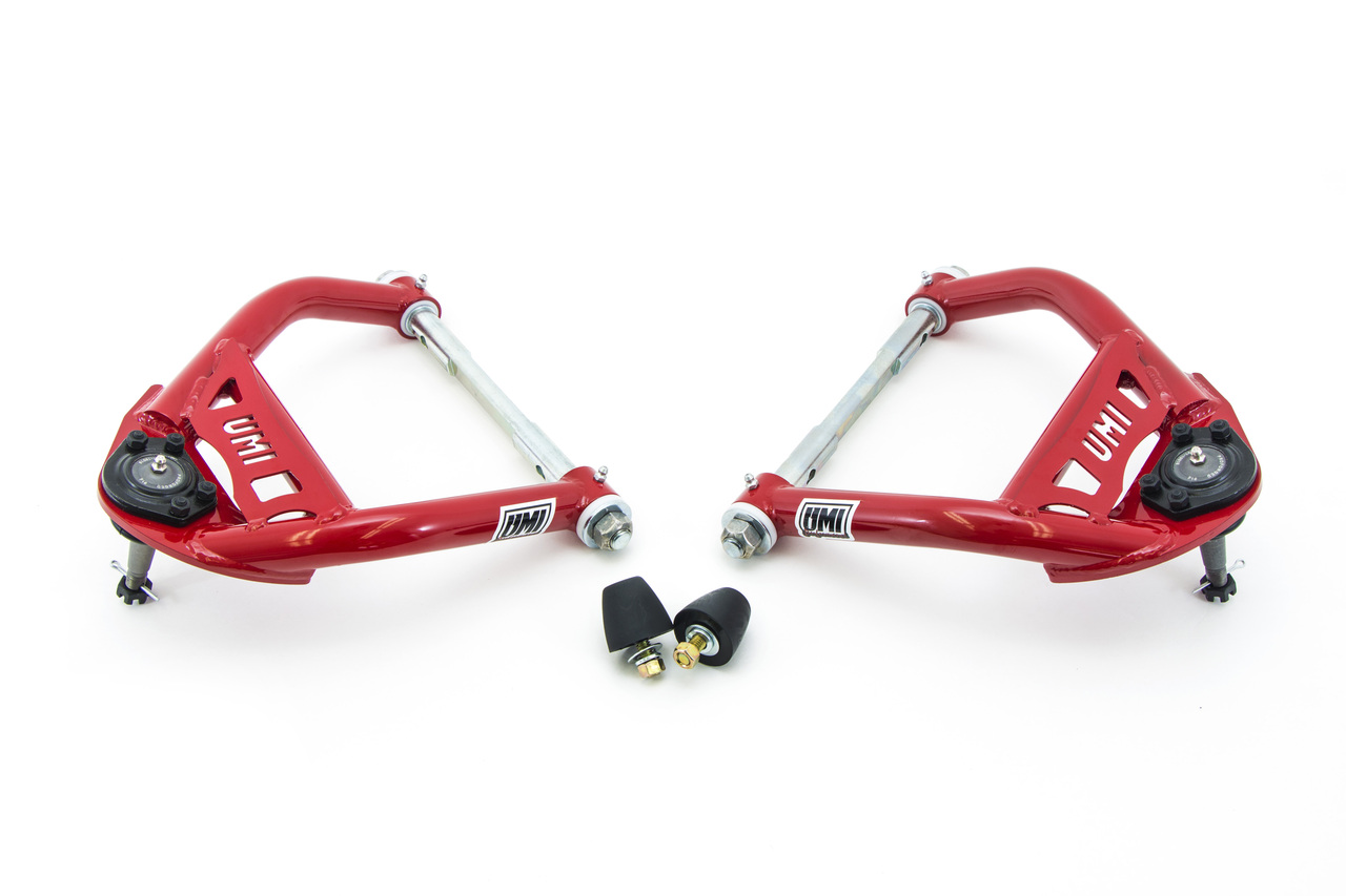 UMI Performance 4033-1-R - 64-72 A-Body Tubular Front Upper A-arms 1/2in Taller Ball Joints