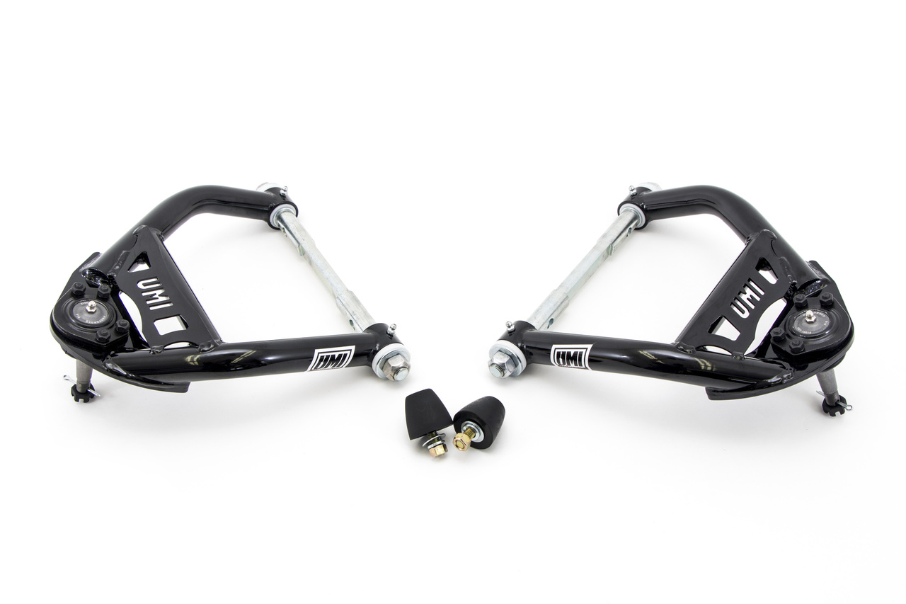 UMI Performance 4033-1-B - 64-72 A-Body Tubular Front Upper A-arms 1/2in Taller Ball Joints