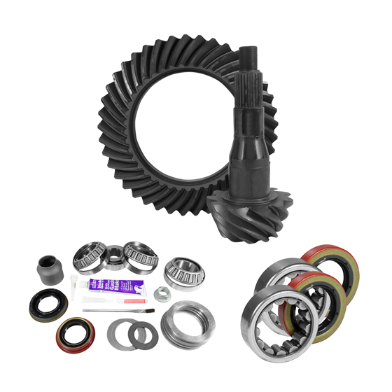 USA Standard Gear ZGK2088 - 9.75 inch Ford 3.55 Rear Ring and Pinion Install Kit 2.53 inch OD Axle Bearings and Seal USA Standard USA Standard Gear ZGK2088 - 9.75 inch Ford 3.55 Rear Ring and Pinion Install Kit 2.53 inch OD Axle Bearings and Seal USA Standard