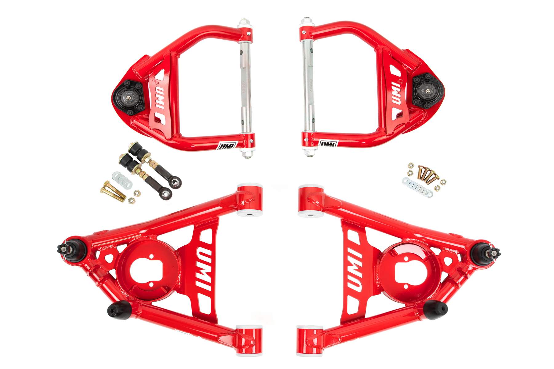 UMI Performance 403233-R - 64-72 GM A-Body Tubular Upper & Lower Front A-Arm Kit- Delrin Bushings UMI Performance 403233-R - 64-72 GM A-Body Tubular Upper & Lower Front A-Arm Kit- Delrin Bushings
