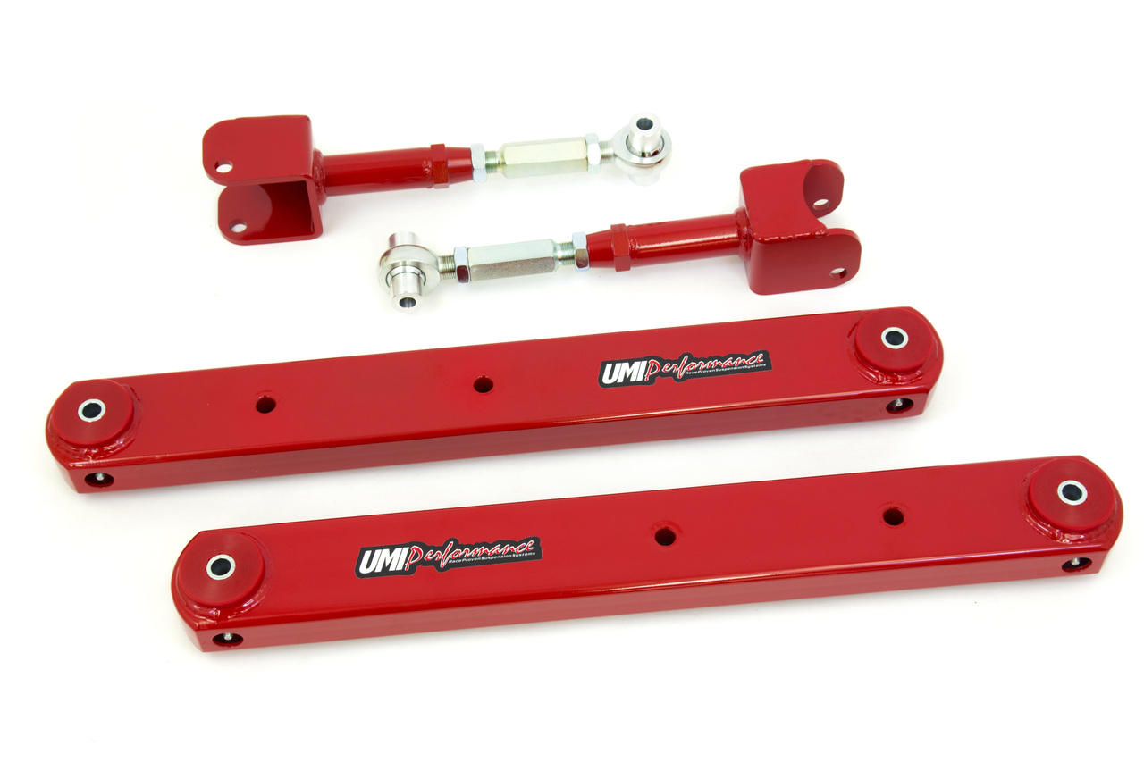 UMI Performance 402119-R - 64-67 GM A-Body Rear Control Arm Kit Fully Boxed Lowers Adjustable Uppers UMI Performance 402119-R - 64-67 GM A-Body Rear Control Arm Kit Fully Boxed Lowers Adjustable Uppers