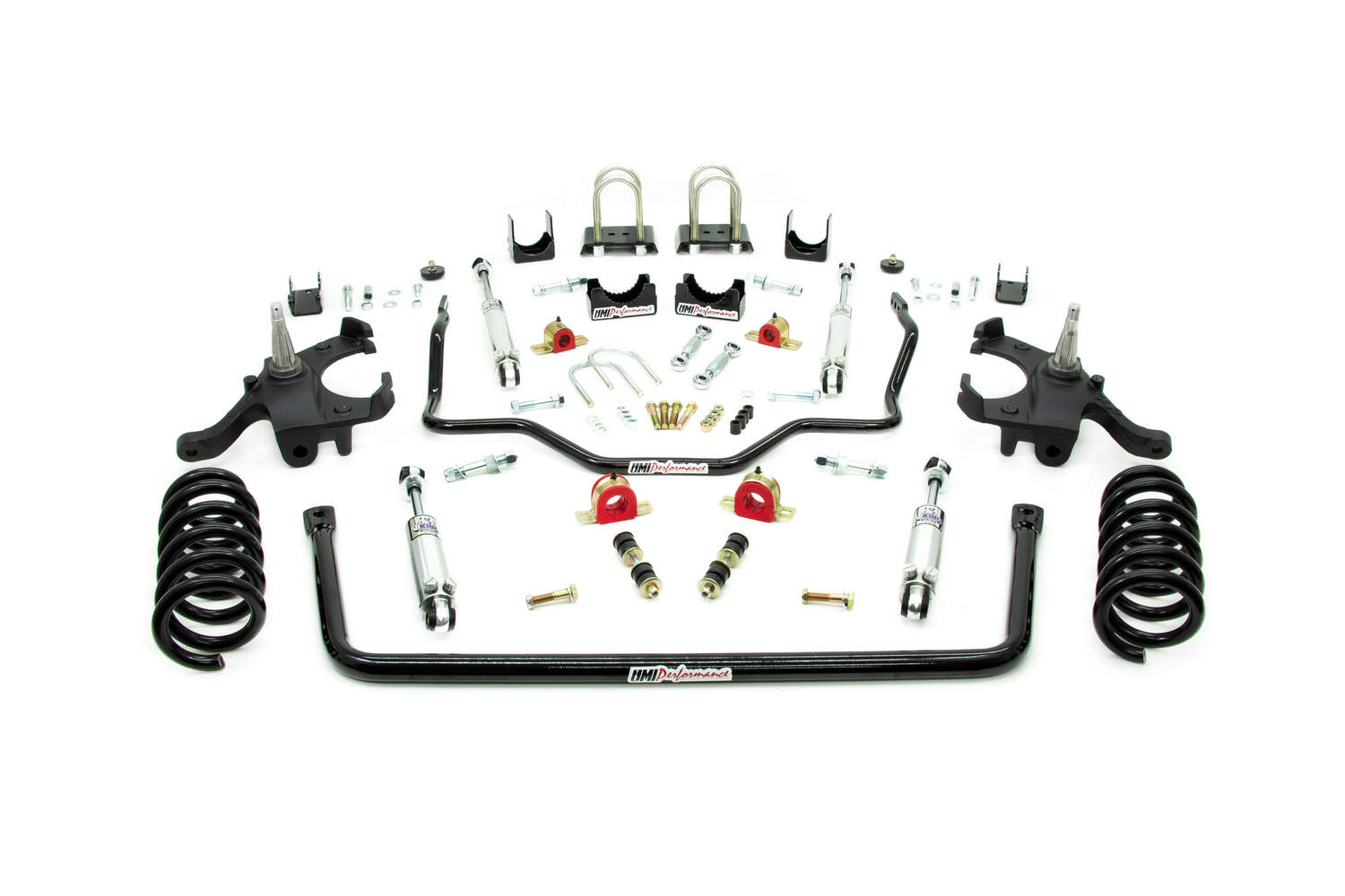 UMI Performance 64025-B - 73-87 GM C10 Handling and Lowering Kit Stage 2.5 4.5in F/6in R Viking Shocks - Black