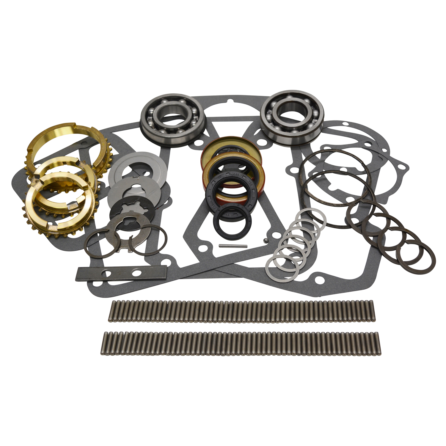 USA Standard Gear ZMBK114IWS - T18 Transmission Bearing/Seal Kit w/Synchro Rings International Harvester/Scout/Travelall 4-Speed Manual Trans USA Standard Gear ZMBK114IWS - T18 Transmission Bearing/Seal Kit w/Synchro Rings International Harvester/Scout/Travelall 4-Speed Manual Trans
