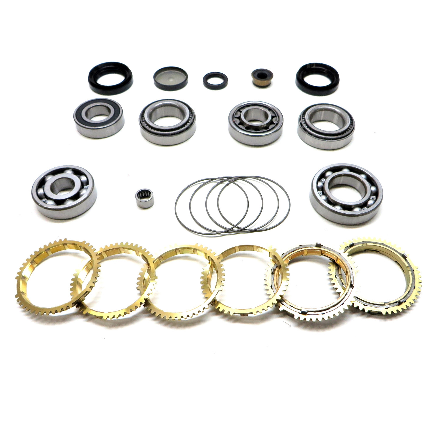 USA Standard Gear ZMBK497AWS - F5M42 Transmission Bearing/Seal Kit w/Synchro Rings 04/01-05/00-12 Mitsubishi 5-Speed Manual Trans Tapered Diff Bearings USA Standard Gear ZMBK497AWS - F5M42 Transmission Bearing/Seal Kit w/Synchro Rings 04/01-05/00-12 Mitsubishi 5-Speed Manual Trans Tapered Diff Bearings
