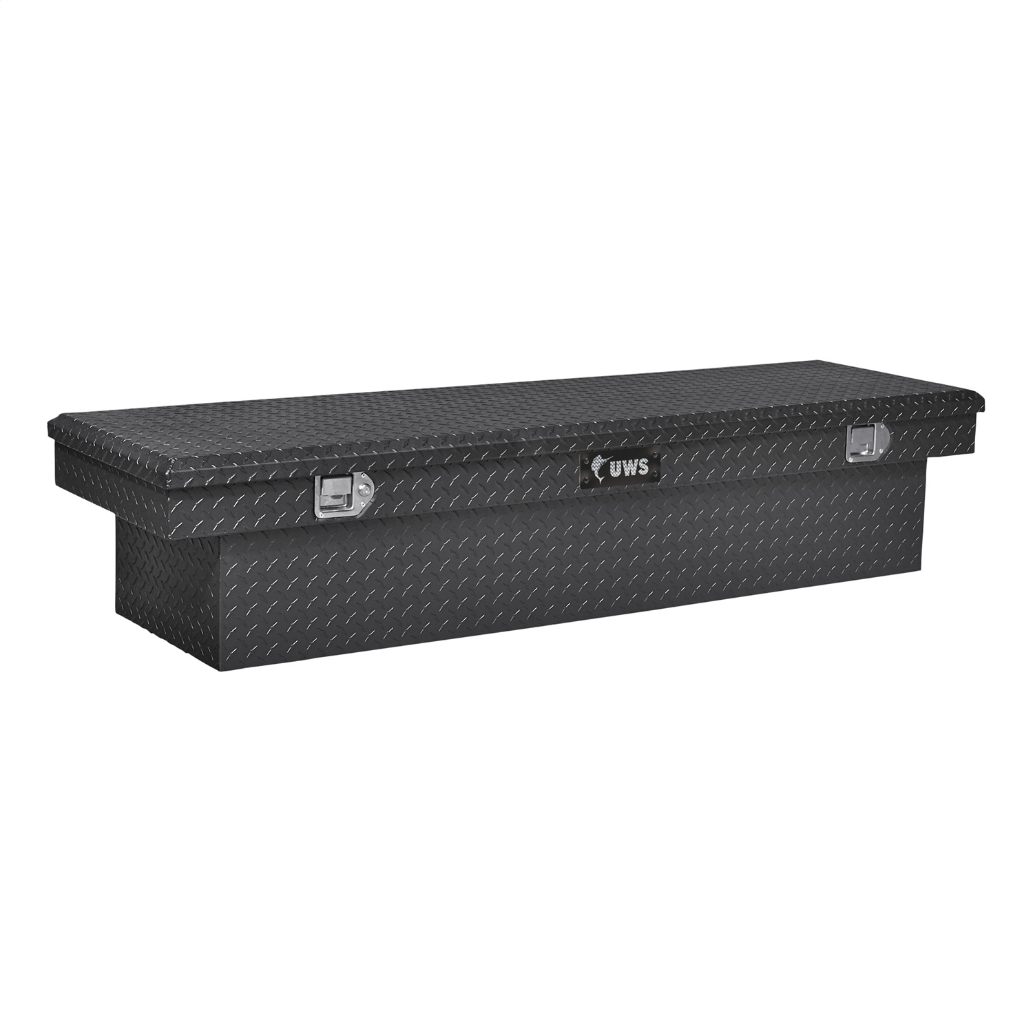UWS EC10322 - Gloss Black Aluminum 63" Crossover Truck Tool Box (Heavy Packaging)