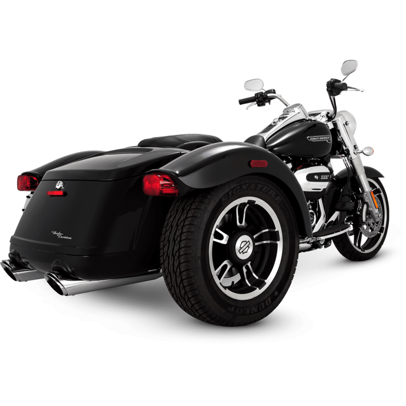 Vance & Hines 16796 - Harley Davidson 17-22 Trike / Freewheeler Twin Slash Slip-On Exhaust