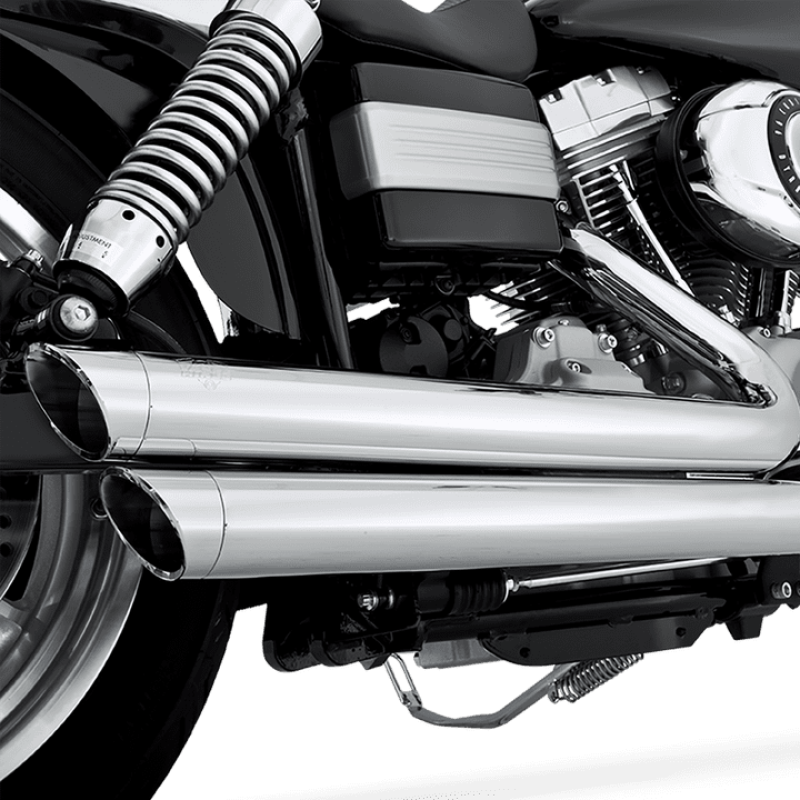 Vance & Hines 17338 - HD Dyna 06-17 Big Shots Staggered Chrome PCX Full System Exhaust