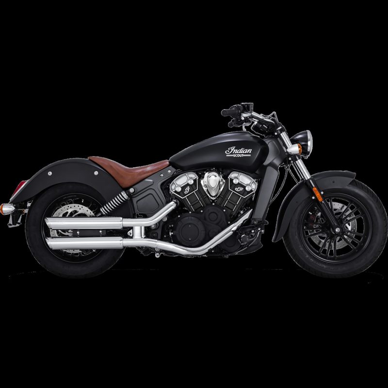 Vance & Hines 18323 - 15-20 Indian Scout/Bobber Twin Slash 3in PCX Slip-On Exhaust Vance & Hines 18323 - 15-20 Indian Scout/Bobber Twin Slash 3in PCX Slip-On Exhaust