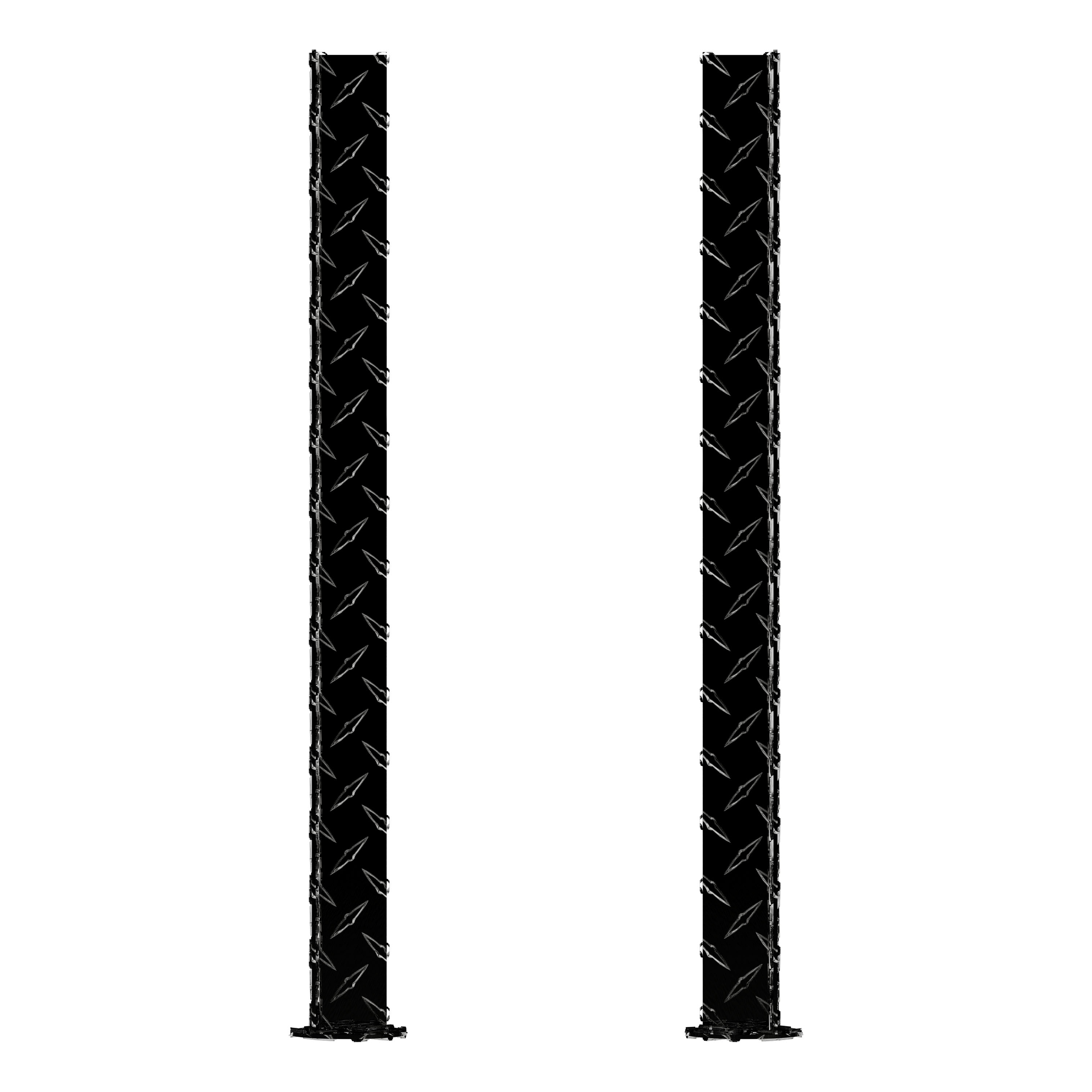 UWS SM-LEGS-BLK - Replacement Black Aluminum Truck Side Tool Box Legs - 1 Pair