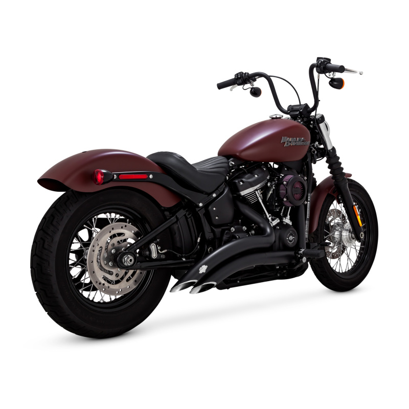 Vance & Hines 46377 - HD Softail 18-22 St Bob Big Radius 2-2 Black PCX Full System Exhaust Vance & Hines 46377 - HD Softail 18-22 St Bob Big Radius 2-2 Black PCX Full System Exhaust