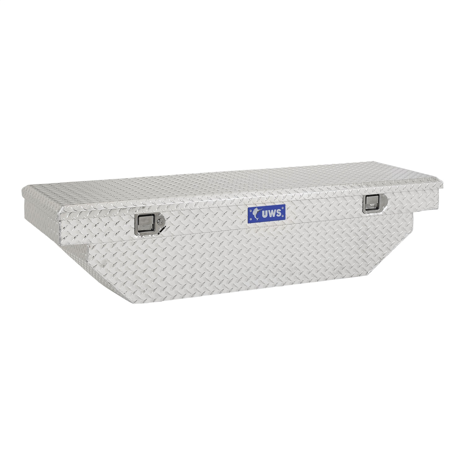UWS TBS-60-A - Bright Aluminum 60" Angled Crossover Truck Tool Box (LTL Shipping Only)