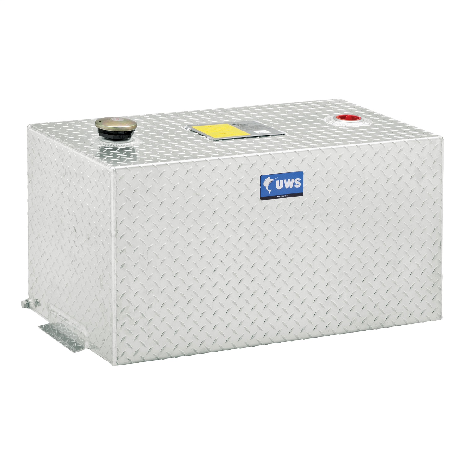 UWS TT-50-R-T-P - 50-Gallon Rectangle Bright Aluminum Transfer Tank UWS TT-50-R-T-P - 50-Gallon Rectangle Bright Aluminum Transfer Tank
