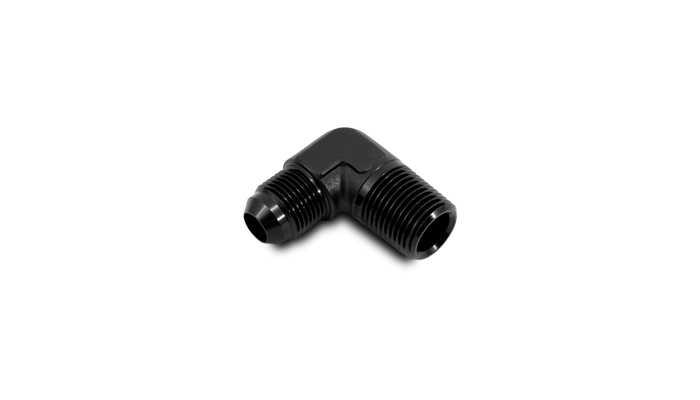 Vibrant 10258 - 6AN to 3/8in NPT 90 Degree Elbow Adapter Fitting Vibrant 10258 - 6AN to 3/8in NPT 90 Degree Elbow Adapter Fitting