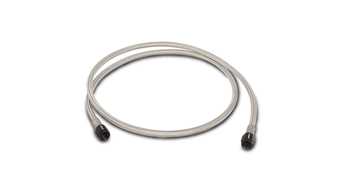 Vibrant 10276 - Univ Oil Feed Kit 3ft Teflon lined S.S. hose with two -4AN female fittings preassembled
