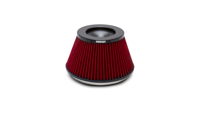 Vibrant 10960 - The Classic Perf Air Filter 5in OD Conex3-5/8in Tallx6in ID Bellmouth VelocityStack10950-52 Vibrant 10960 - The Classic Perf Air Filter 5in OD Conex3-5/8in Tallx6in ID Bellmouth VelocityStack10950-52