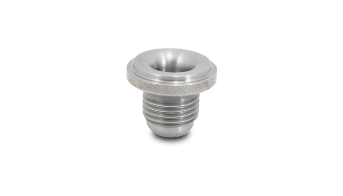 Vibrant 11254 - 12 AN Male Weld Bung (1-3/8in Flange OD) - Mild Steel