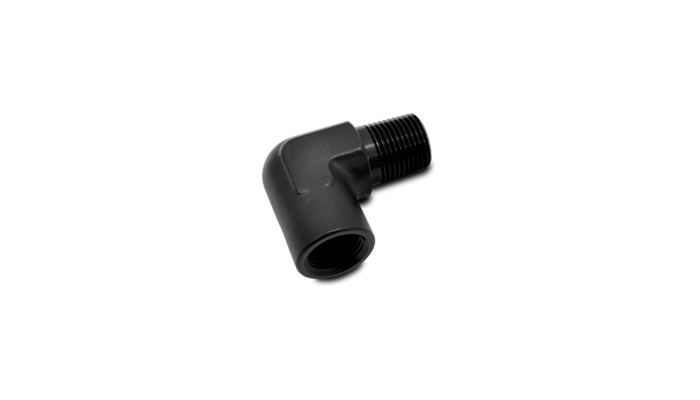 Vibrant 11340 - 1/8in NPT Female to Male 90 Degree Pipe Adapter Fitting