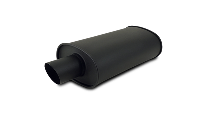 Vibrant 1153 - - STREETPOWER FLAT BLACK Oval Muffler Vibrant 1153 - - STREETPOWER FLAT BLACK Oval Muffler