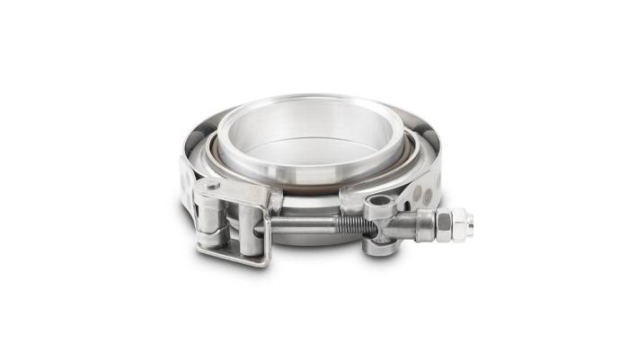Vibrant 11491 - AL V-B Flange Assembly for 3in OD Tubing incl 2 AL V-b flanges 1 SS V-B Clamp 1 Viton O-Ring Vibrant 11491 - AL V-B Flange Assembly for 3in OD Tubing incl 2 AL V-b flanges 1 SS V-B Clamp 1 Viton O-Ring