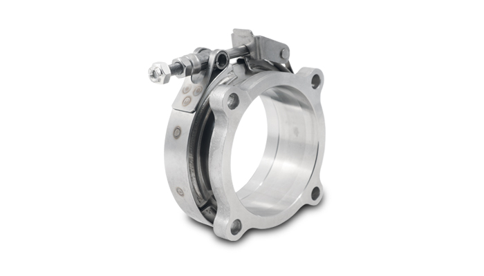 Vibrant 11742 - GT Series Turbo Adapter 3in 4 Bolt to 3in V-Band Flange w/ V-Band & V-Band Clamp Vibrant 11742 - GT Series Turbo Adapter 3in 4 Bolt to 3in V-Band Flange w/ V-Band & V-Band Clamp