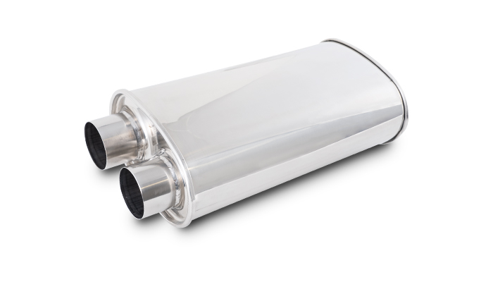 Vibrant 1159 - Streetpower Oval Muffler 2.50in Inlet/Outlet (Same side) Vibrant 1159 - Streetpower Oval Muffler 2.50in Inlet/Outlet (Same side)