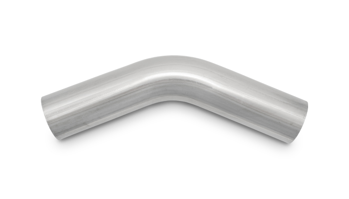 Vibrant 13101 - 2.75in O.D. T304 SS 45 deg Mandrel Bend 6in x 6in leg lengths (4.125in Centerline Radius) Vibrant 13101 - 2.75in O.D. T304 SS 45 deg Mandrel Bend 6in x 6in leg lengths (4.125in Centerline Radius)