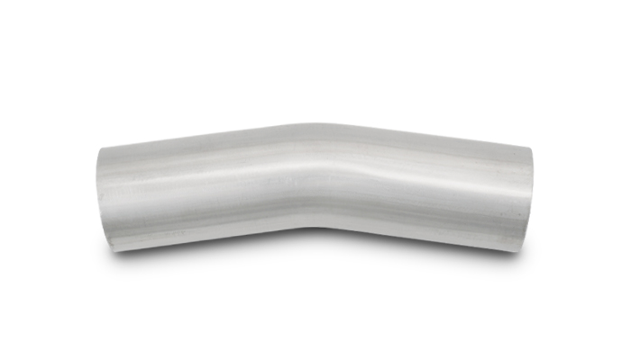 Vibrant 13133 - 3.5in OD T304 SS 15 Deg Mandrel Bend 5in Leg Length (5.5in Centerline Radius)