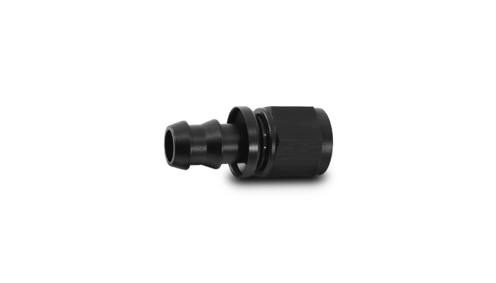Vibrant 22012 - 12AN Push-On Straight Hose End Fitting - Aluminum
