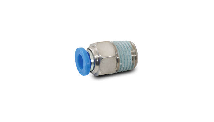 Vibrant 2660 - Male Straight Pneumatic Vacuum Fitting (1/8in NPT Thread) for use with 5/32in(4mm) OD tubing