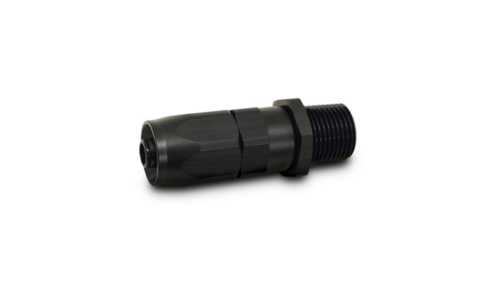 Vibrant 26008 - 12AN Male NPT Straight Hose End Fitting - 1/2 NPT