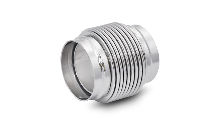 Vibrant 68683 - SS Bellow Assembly w/ Solid Liner 2.25in inlet/outlet ID x 3in overall L Electro Polished