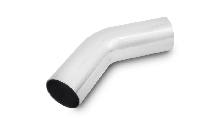 Vibrant 2945 - 4.5in OD T6061 Aluminum Mandrel Bend 45 Degree - Polished Vibrant 2945 - 4.5in OD T6061 Aluminum Mandrel Bend 45 Degree - Polished