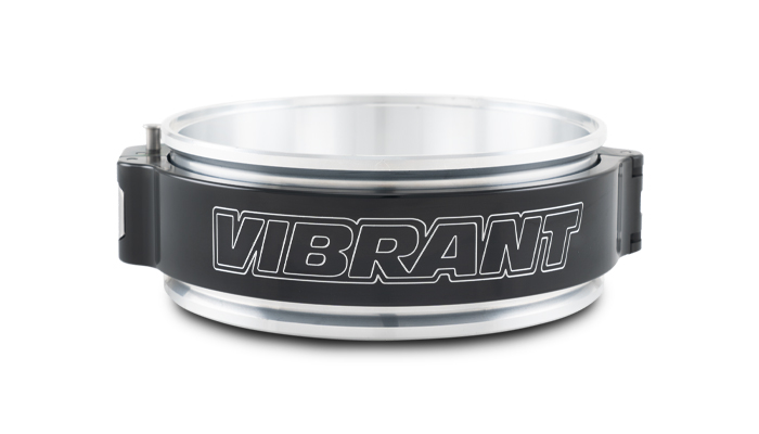 Vibrant 32520 - 5in O.D. Aluminized HD 2.0 Clamp Assembly - Anodized Black