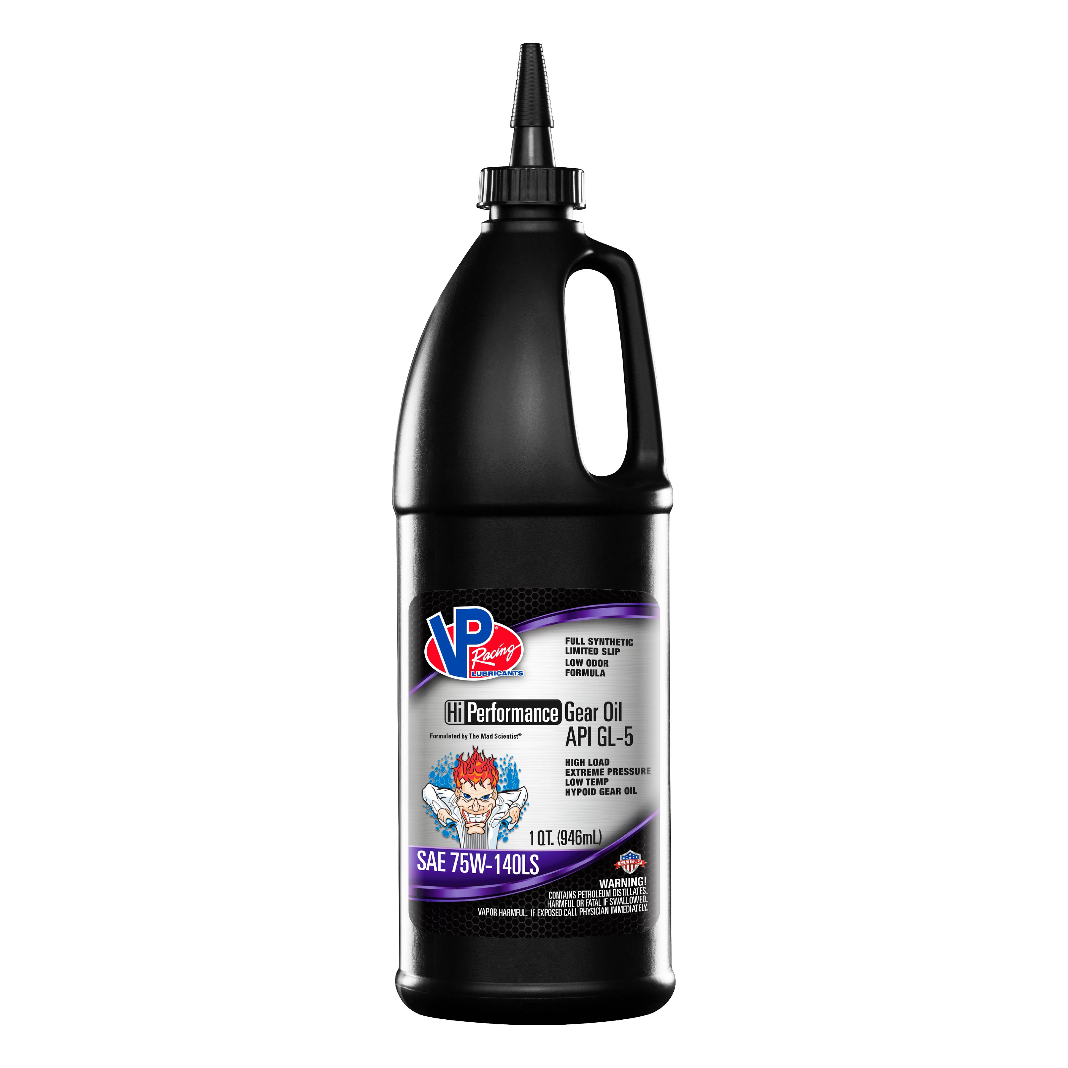 VP Racing Fuels 2707 - GL-5 Full Synthetic SAE 75W-140 Hi-Performance Gear Oil Qt
