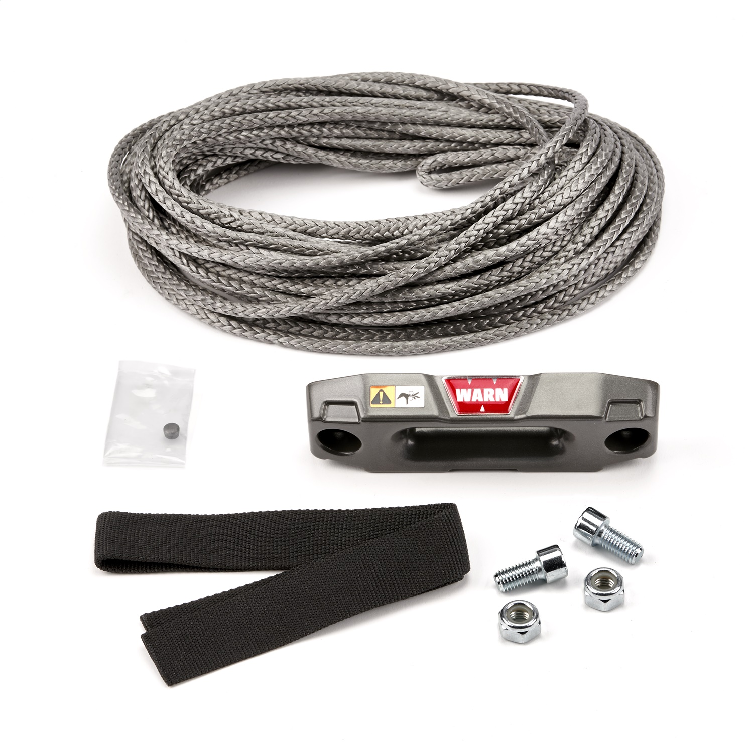 Warn 100969 - SPYDURA (TM) SYNTHETIC ROPE 7/32" (5.6mm) x 50' (15.2m) AND FAIRLEAD KIT Warn 100969 - SPYDURA (TM) SYNTHETIC ROPE 7/32" (5.6mm) x 50' (15.2m) AND FAIRLEAD KIT
