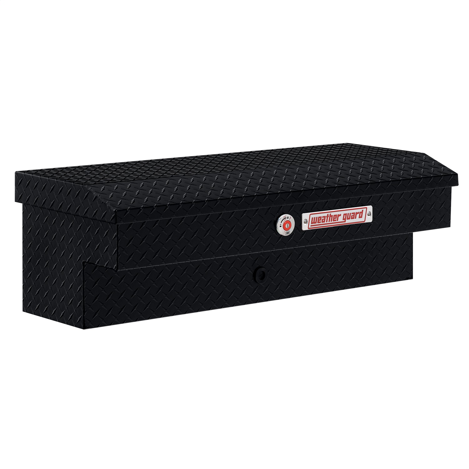 WEATHER GUARD 184-5-04 - Lo-Side Box; 41 in. Lo-Side Box; Aluminum; Gloss Black; 3 cu ft;