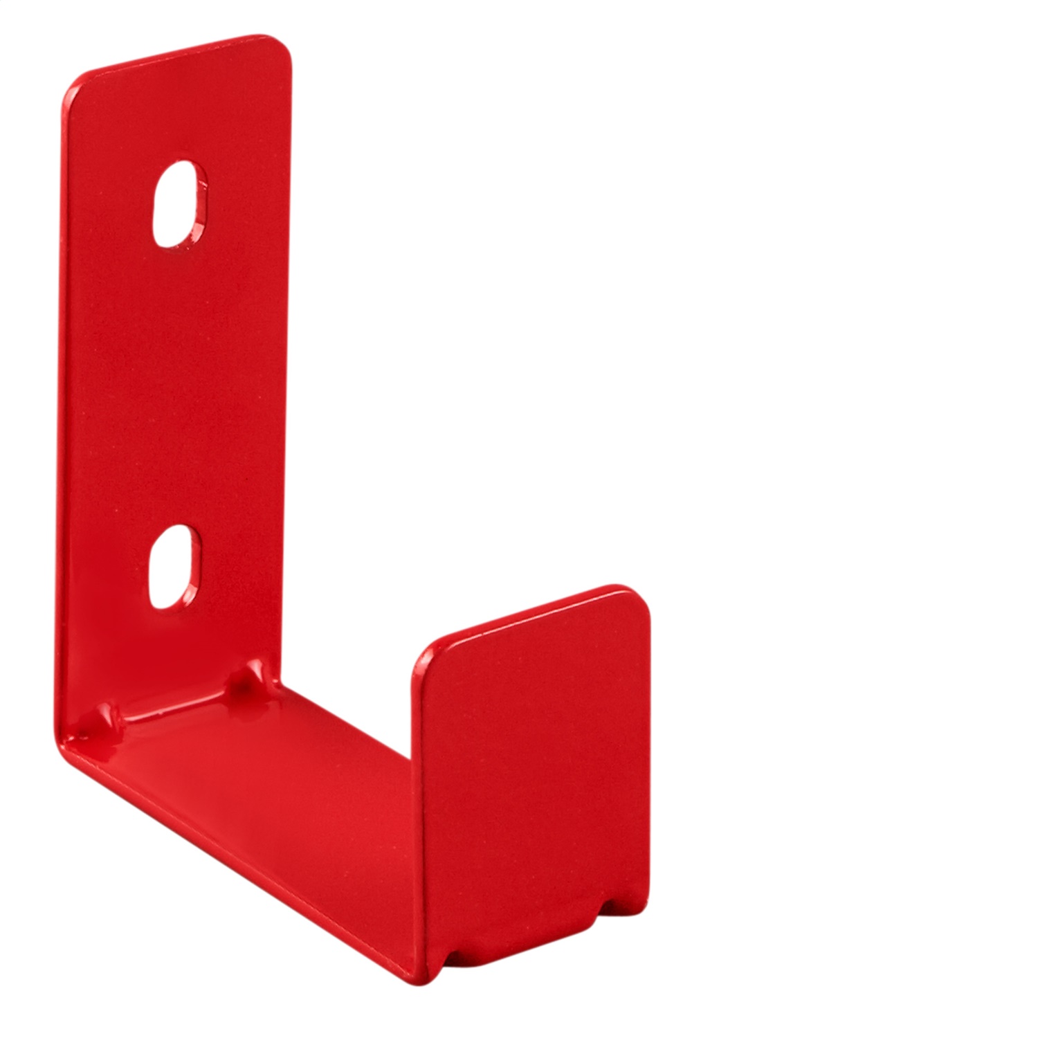 WEATHER GUARD 9887-7-01 - Ladder Holder; 0.1 ft.; Depth 3.5 in.; Height 4 in.; Width 1.5 in.; Red; Heavy Gauge Steel; Mounting Method Panel Shelves Bulkheads; Powder Coat;