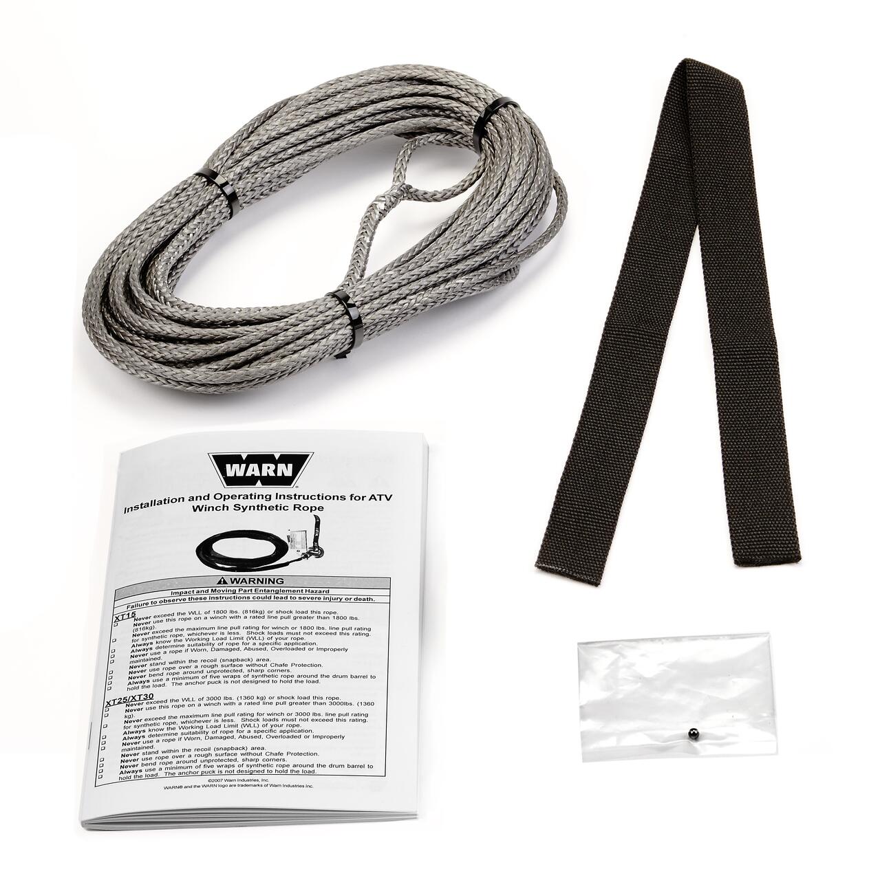 Warn 77212 - SYNTHETIC ROPE 5/32" (3.9mm) x 40' (12.2m) Warn 77212 - SYNTHETIC ROPE 5/32" (3.9mm) x 40' (12.2m)